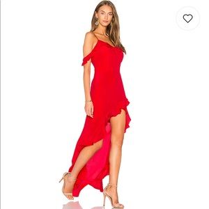 AMANDA UPRICHARD Peony Dress In Lipstick